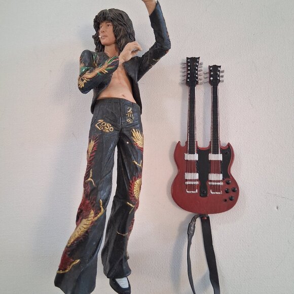 NECA Jimmy Page Led Zeppelin Zoso 7" Action Figure With Guitar - Picture 1 of 1
